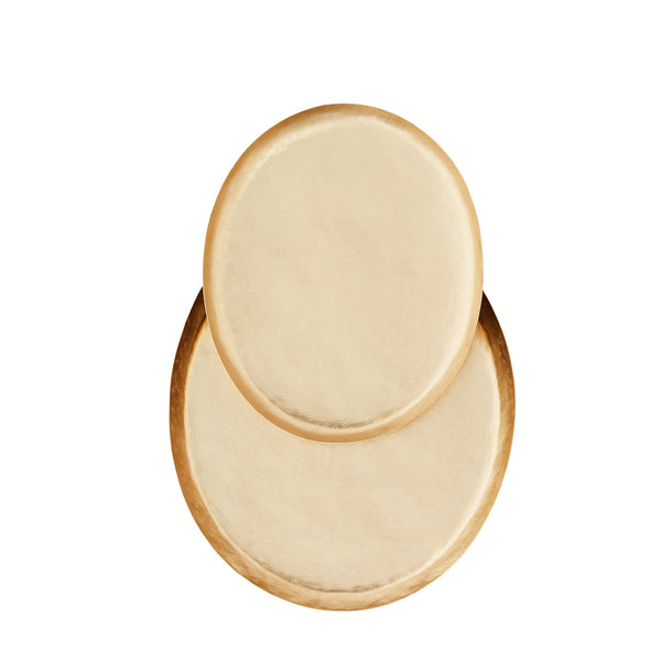 MADAM STOLTZ Ovales Tablett in Gold, 2er Set