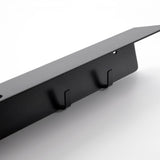 Meraki Meraki Regal mit Flaschenhalterung und Hakenleiste, Mattschwarzes Finish