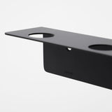 Meraki Meraki Regal mit Flaschenhalterung und Hakenleiste, Mattschwarzes Finish