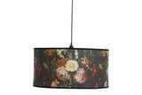 Nordal Lampenschirm Nordal Hängeleuchte Baubo aus Bambus mit Blumenprint, Ø 60cm