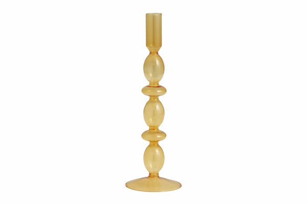 Nordal Salz - und Pfefferstreuer Nordal Kerzenhalter Chiros aus Glas in Senfgelb
