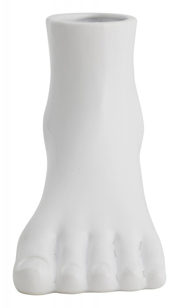 Nordal Vase Nordal Vase Aruba in Fußform in Weiß , 19,5 x 26 cm