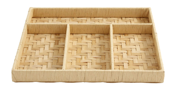 Nordal Wandregal Nordal Tablett Allium aus Bambus, 41 x 41cm