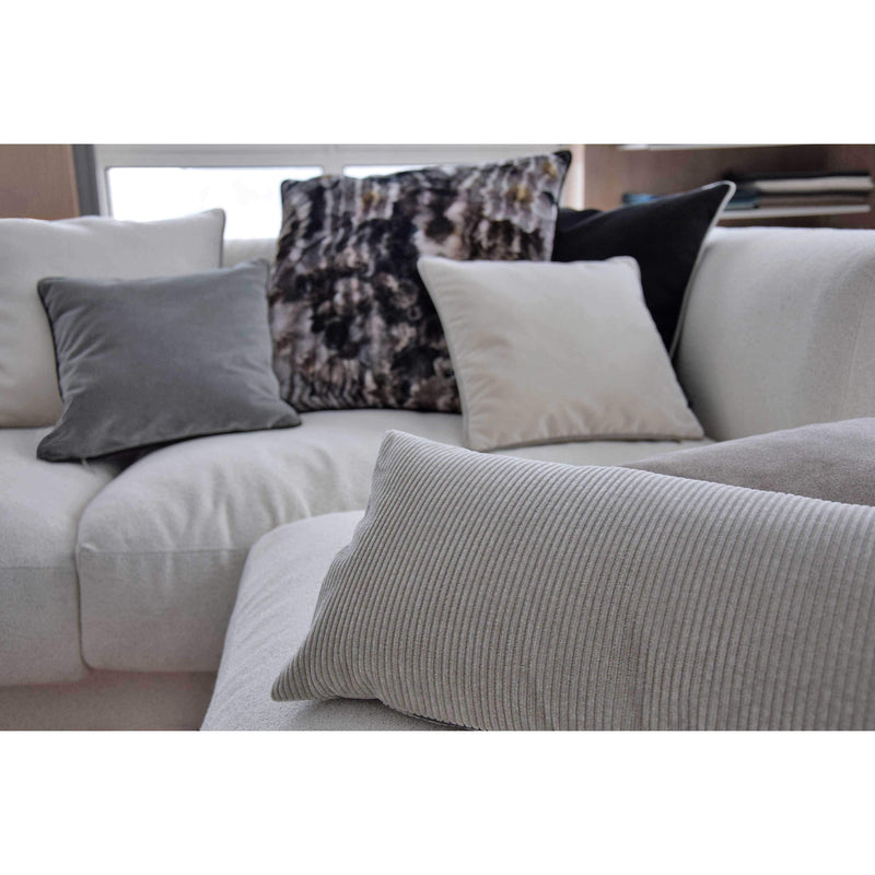 ROHLEDER HOME COLLECTION Kissen mit Füllung Lounge Coral - Oyster im Cord-Look