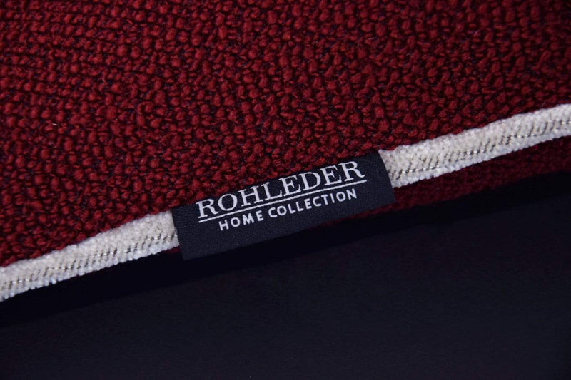 ROHLEDER HOME COLLECTION Ocean Kissenhülle Uni - Ruby Rot